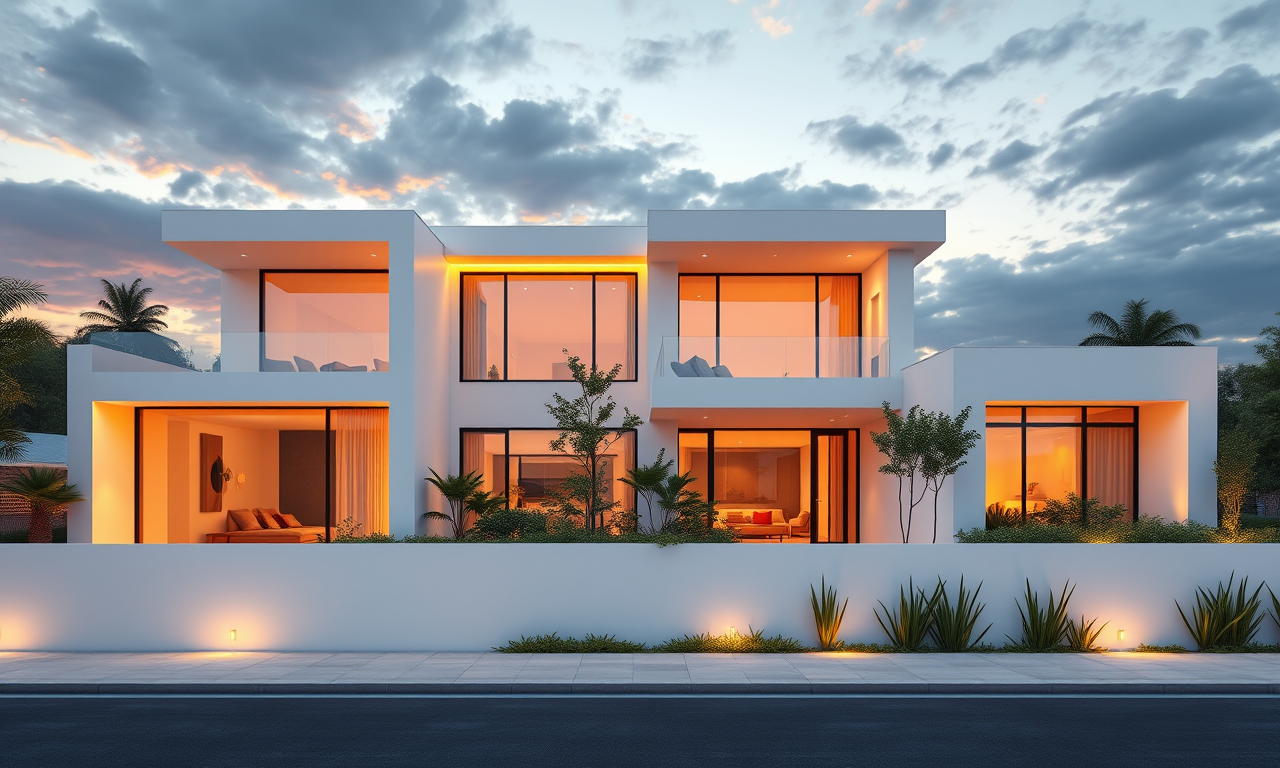 Render arquitectónico exterior